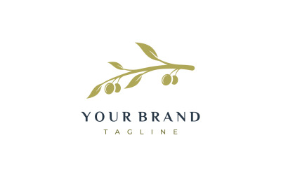 Olive oil tree logo vector 3
