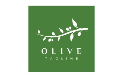 Vector de logotipo de árbol de aceite de oliva 1
