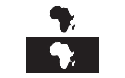 Afrika harita sembolü logo vektörü 9