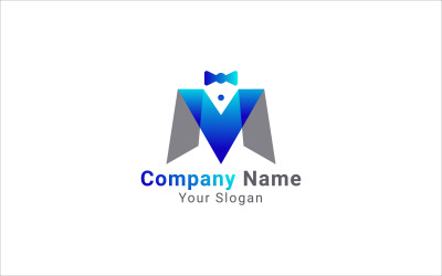 Logo della lettera M del signor M, logo della lettera M