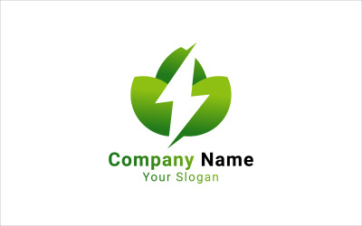 Logo für grüne ökologische Energien