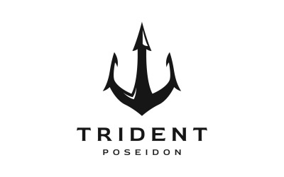 Magiczny trójząb trisula poseidon wektor 2