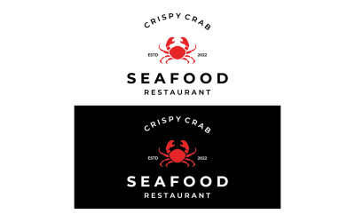 Mariscos cangrejo comida fresca logo 8