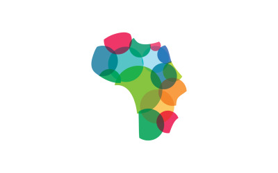 vetor de logotipo de símbolo de mapa africano 8
