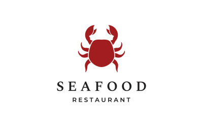 Zeevruchten krab voedsel vers logo 1