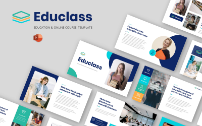 Educlass - Eğitim ve Çevrimiçi Kurs PowerPoint Şablonu