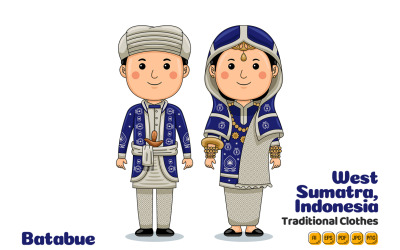 Batabue Indonesien Traditionell duk