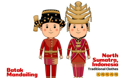 Batak Mandailing traditionell duk