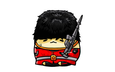 Cute Hamster wearing British Guards