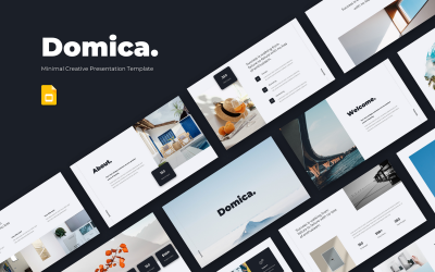 Domica - Minimal Pitch Deck Google Slide  Template