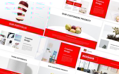 Rednoir Clean Powerpoint Template