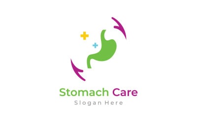 Stomach health medical logo vector 8