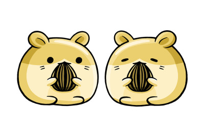 Ayçiçeği Tohumu yiyen sevimli Hamster