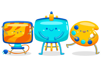 Cute Creative Mascot Pack 03