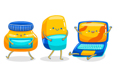 Cute Creative Mascot Pack 04