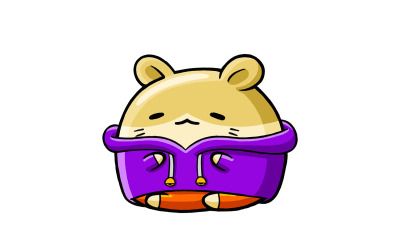 Söt hamster vinteroutfit 03