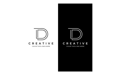 D letra inicial nombre comercial logo nombre 14