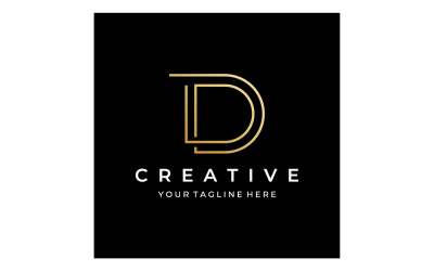 D letra inicial nombre comercial logo nombre 15