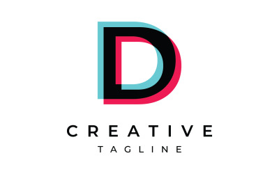 D letra inicial nombre comercial logo nombre 16