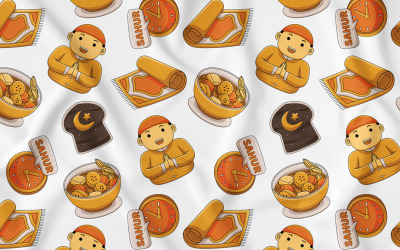 Ramadan Kareem Nahtloses Muster 05