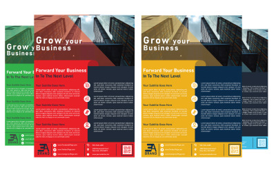 Vorlage für einen Firmenflyer – Professionelles und modernes Design für Unternehmen