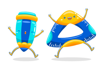 Cute Creative Mascot Pack 06