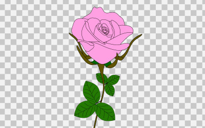 vecteur rose rose réaliste bouquet de roses avec fleur rouge utilisation pour carte