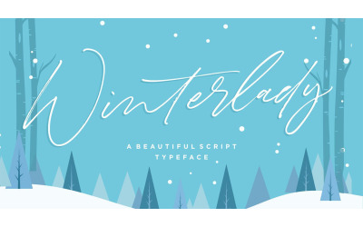 Winterlady Script Font - Winterlady Script Font