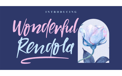Wonderful Rendola Handwritten Font