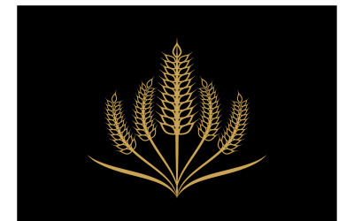 Wheat Logo Template Vector Symbol Ver 11