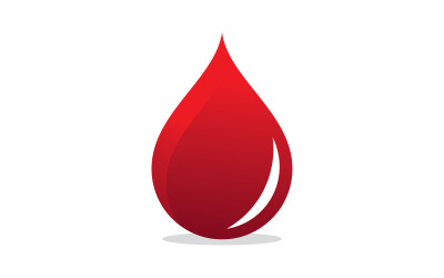 Blodgivare ikon, blodlogotyp vektorillustration V2