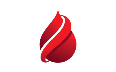 Bloeddonoren icoon, bloed logo vector illustratie V6