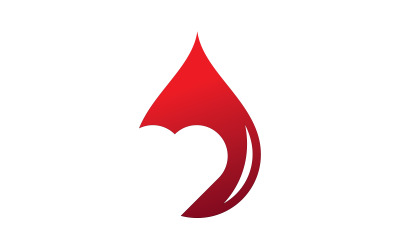 Bloeddonoren icoon, bloed logo vector illustratie V7