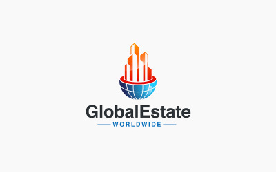 Global Estate - Шаблон логотипа Global Real Estate