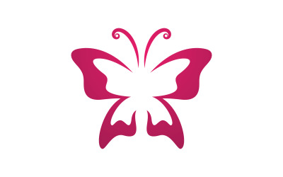 Krása Butterfly Logo vektorové šablony V4