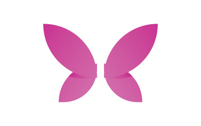 Modelo de vetor de logotipo de borboleta de beleza V6