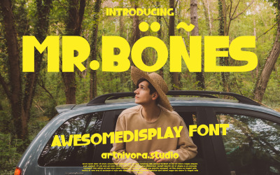 Mr. Bones - Bold Display Font