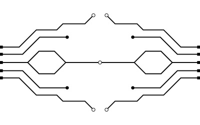 Circuit vector illustratie ontwerp V7