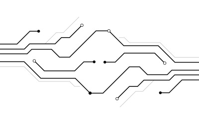 Circuit vector illustration design V10