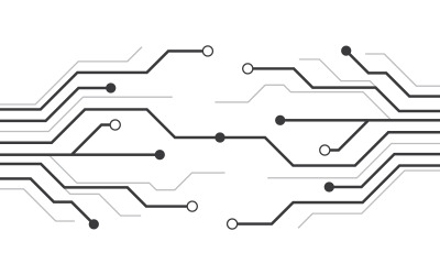 Circuit vector illustration design V3