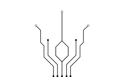 Circuit vector illustration design V6