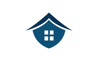 Design de modelo de vetor de logotipo para casa de propriedade e construção V7