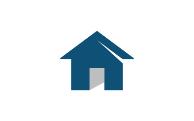 Diseño de plantilla de vector de logotipo de casa de propiedad y construcción V5