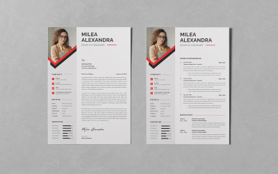 Hervatten/CV PSD-ontwerpsjablonen Vol 149