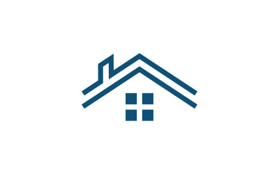 Immobilien- und Bauhaus-Logo-Vektor-Template-Design V3