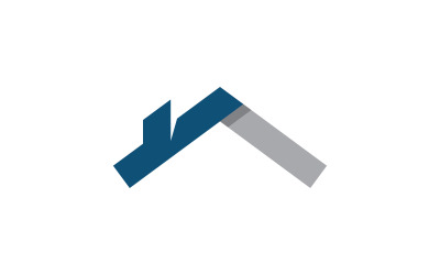 Nemovitosti a stavebnictví domácí logo vektorové šablony design V1