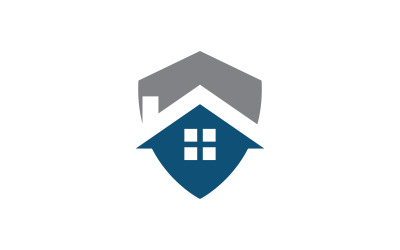 Nemovitosti a stavebnictví domácí logo vektorové šablony design V6