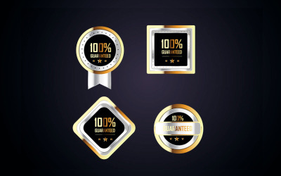 Badge lyx premium kvalitet etiketter som samling vektor idé