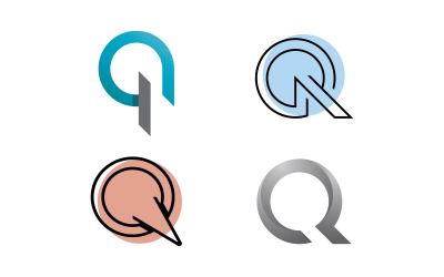 Buchstabe Q-Logo-Icon-Design V10
