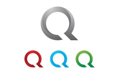 Buchstabe Q-Logo-Icon-Design V6